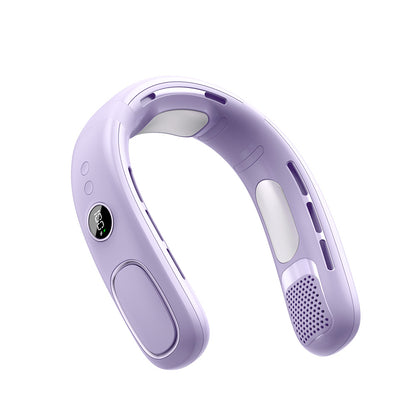 Portable Neck Fan with Digital Display
