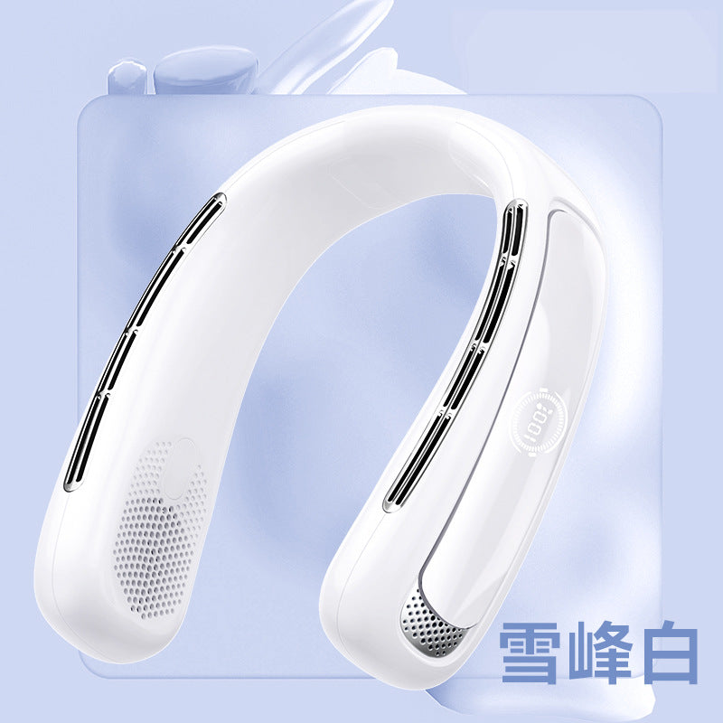 Portable Neck Fan with Digital Display