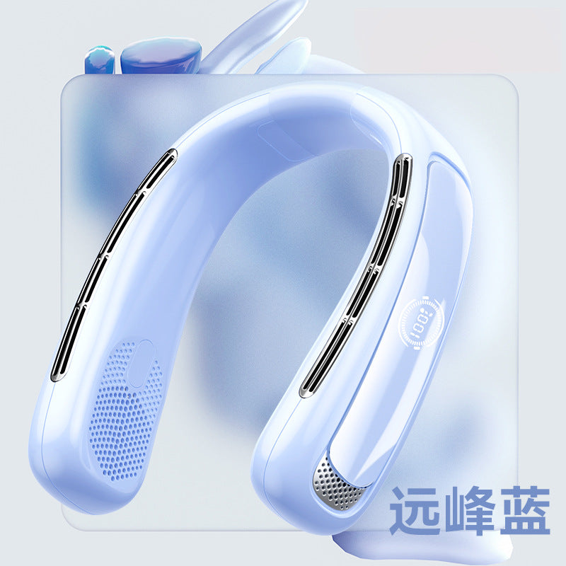 Portable Neck Fan with Digital Display