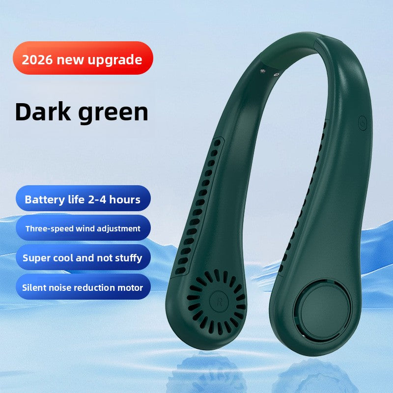 Portable Neck Fan with Digital Display