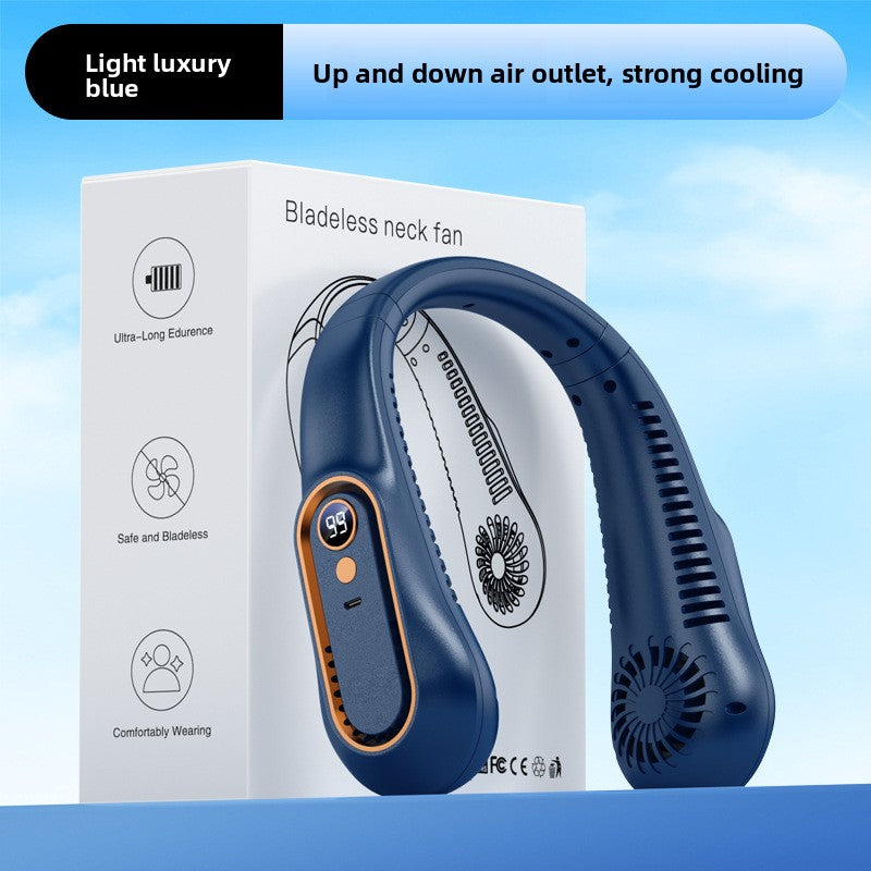 Portable Neck Fan with Digital Display