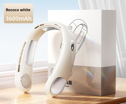 Portable Neck Hanging Fan with 3600mAh Battery