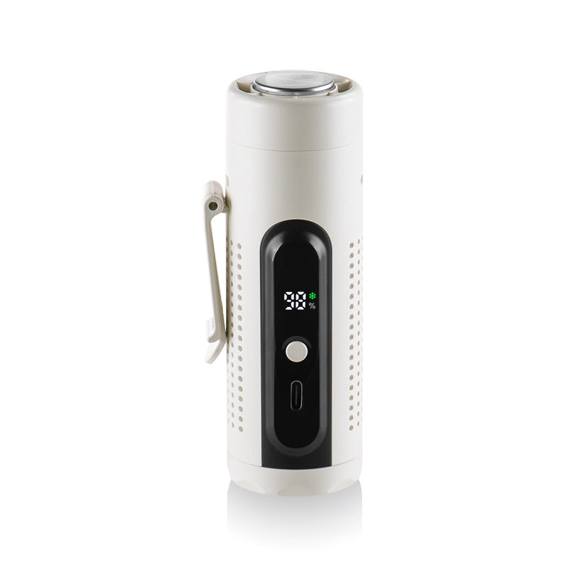 Portable Neck Hanging Fan with Flashlight