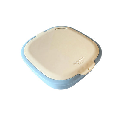 Portable Orthodontic Retainer Cleaning Box with Mirror