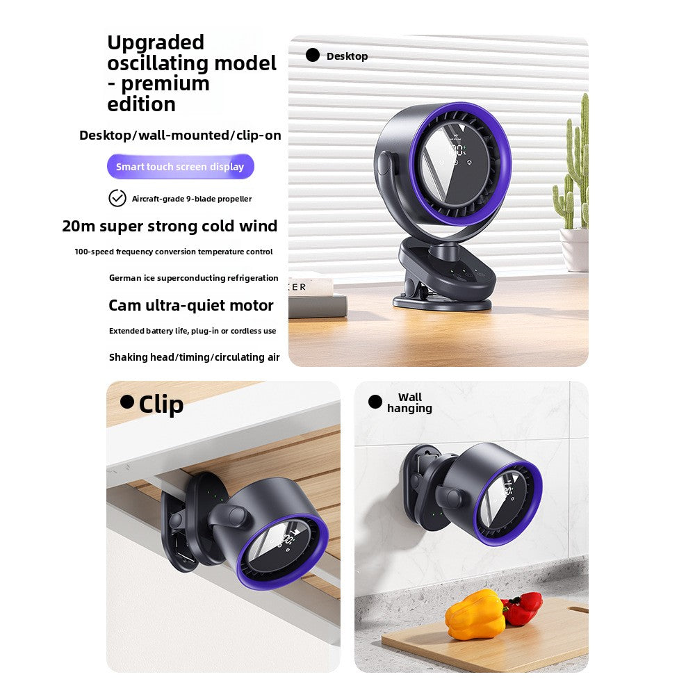 Portable Oscillating Clip Fan