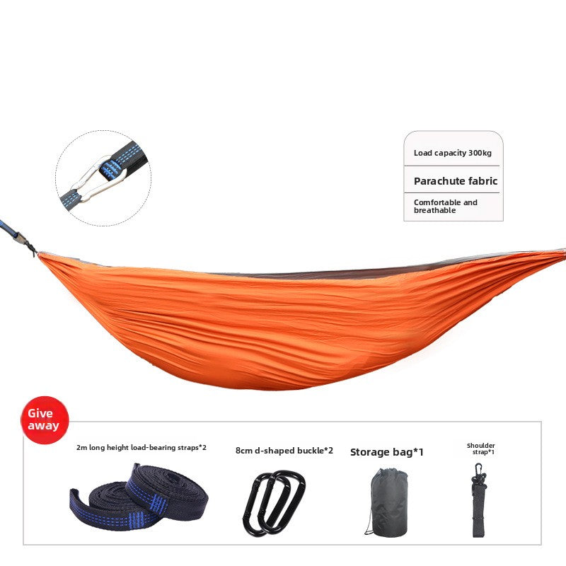 Portable Outdoor Camping Hammock with Straps
