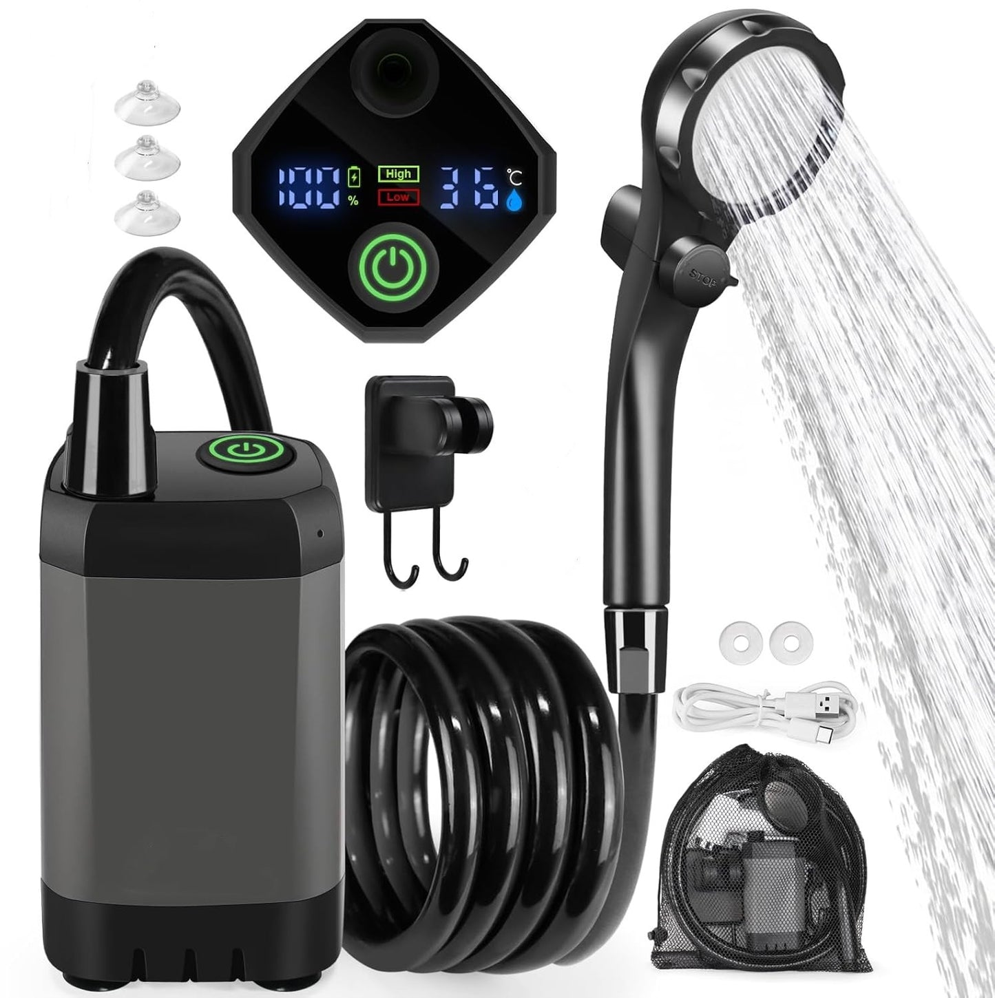 Portable Outdoor Electric Shower