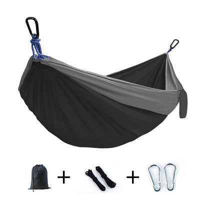 Portable Outdoor Nylon Hammock with Rope