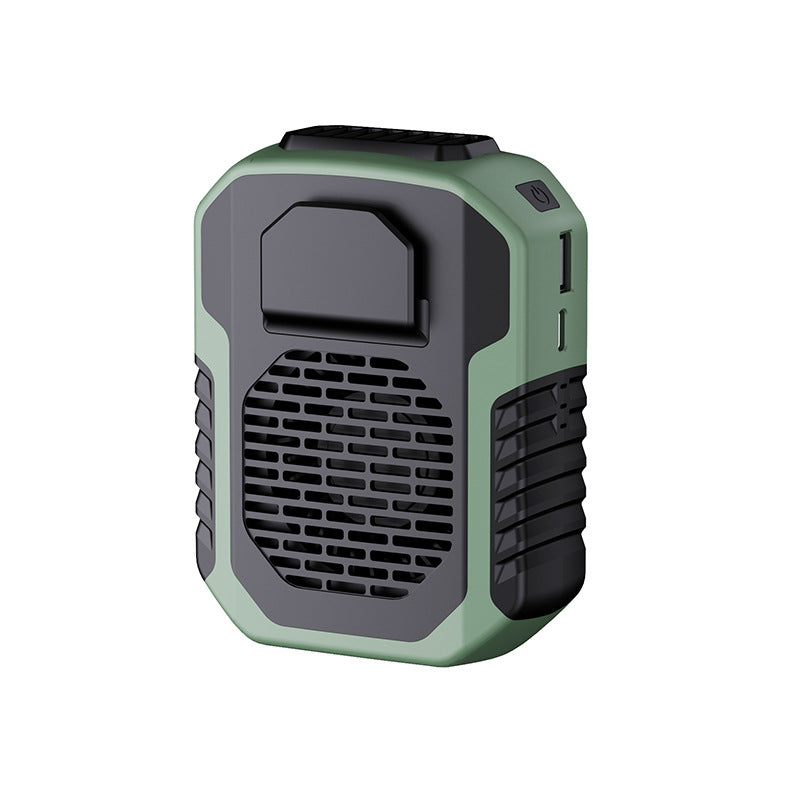 Portable outdoor waist-mounted fan
