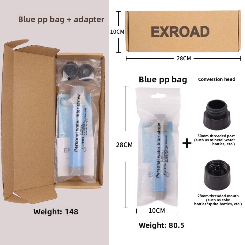 Portable Outdoor Water Filter Straw