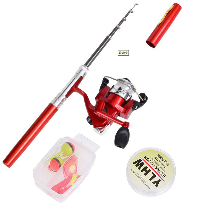 Portable Pen-Style Fishing Rod Set