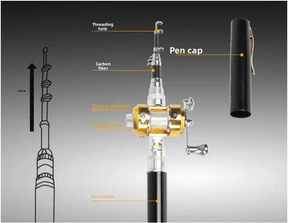 Portable Pen-Style Mini Fishing Rod