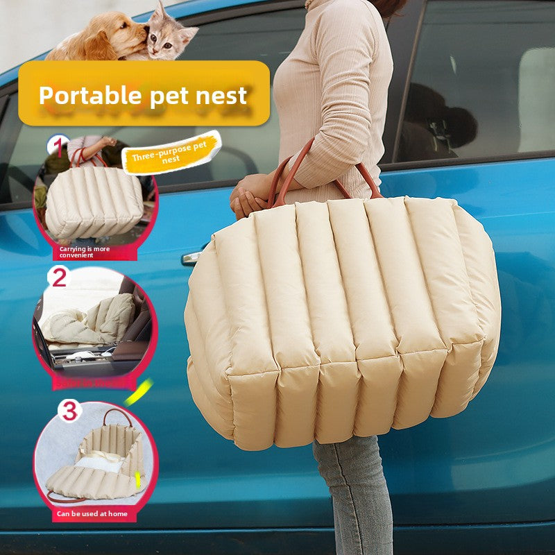 Portable Pet Carrier Bag with Warm Nest