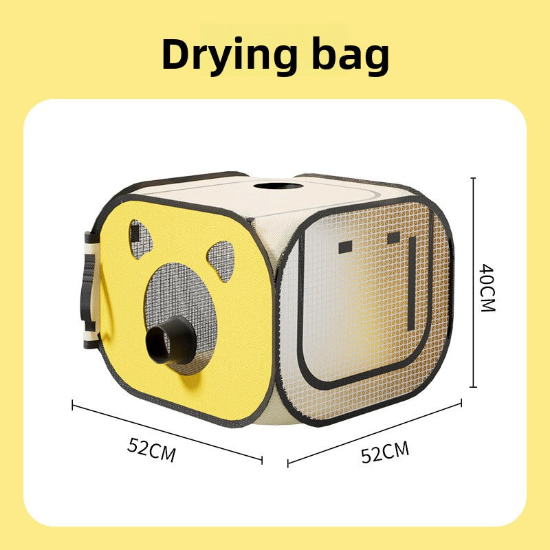 Portable Pet Drying Box with Hair Dryer