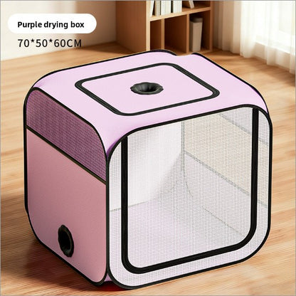 Portable Pet Drying Box with Hair Dryer