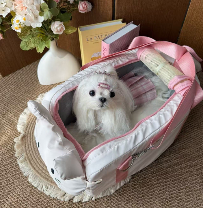 Portable Pet Travel Bag for Car and Outdoor Use