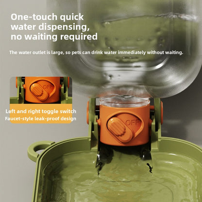 Portable Pet Travel Bowl with Food Container