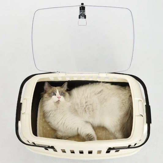 Portable Pet Travel Cage for Small Dogs and Cats