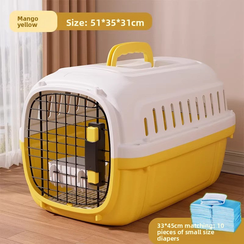 Portable Pet Travel Crate with Ventilation