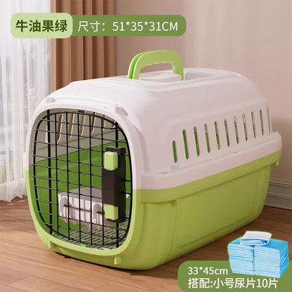 Portable Pet Travel Crate with Ventilation