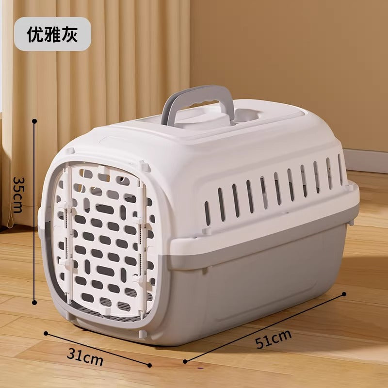 Portable Pet Travel Crate with Ventilation