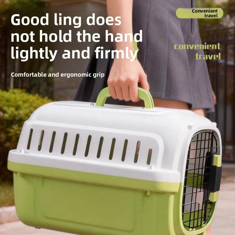 Portable Pet Travel Crate with Ventilation