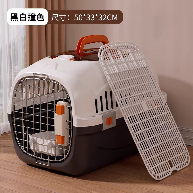 Portable Pet Travel Crate with Ventilation