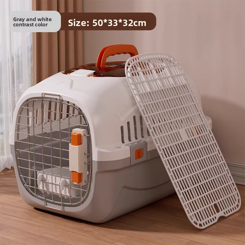 Portable Pet Travel Crate with Ventilation