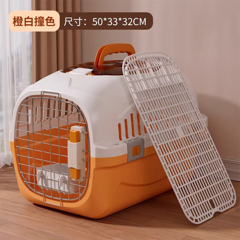 Portable Pet Travel Crate with Ventilation