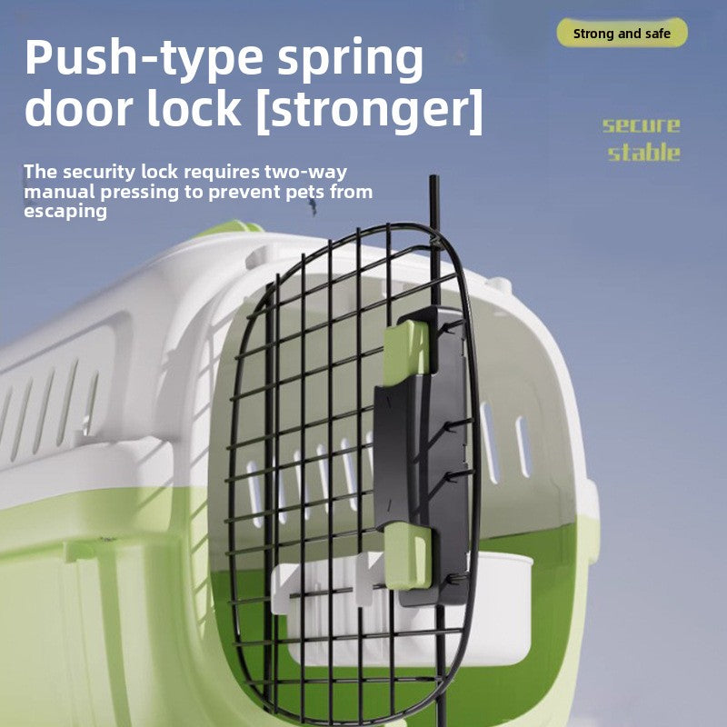 Portable Pet Travel Crate with Ventilation