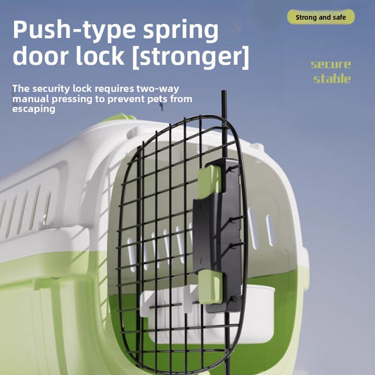 Portable Pet Travel Crate with Ventilation