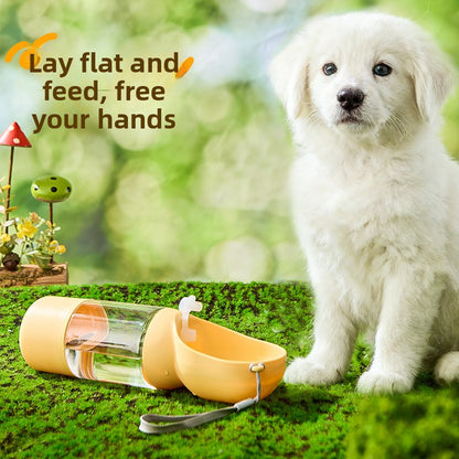 Portable Pet Water Bottle and Food Container