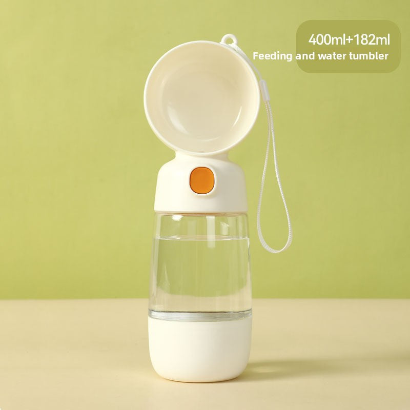 Portable Pet Water Bottle with Feeder