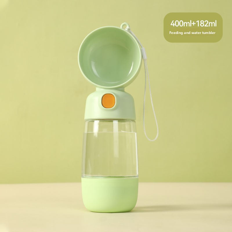 Portable Pet Water Bottle with Feeder