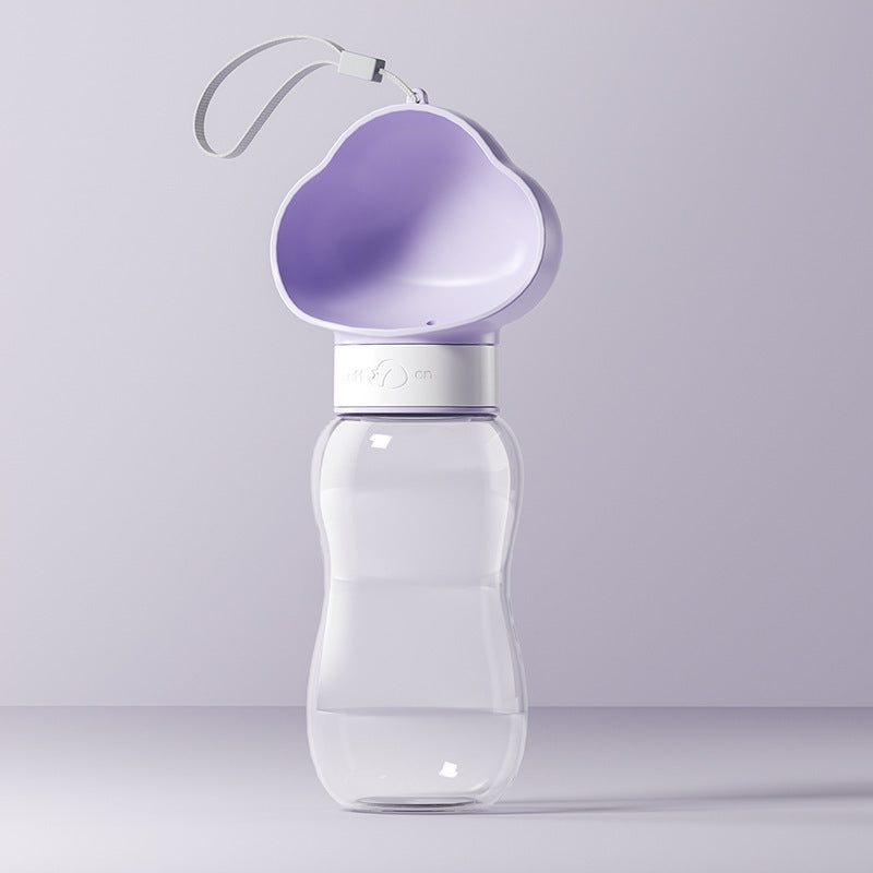 Portable Pet Water Bottle with Feeding Container