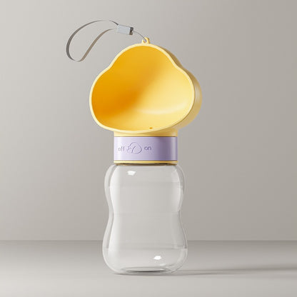 Portable Pet Water Bottle with Feeding Container