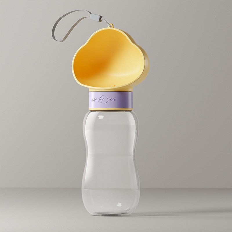 Portable Pet Water Bottle with Feeding Container