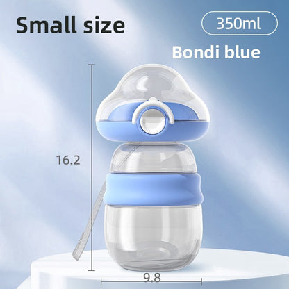 Portable Pet Water Bottle with Feeding Container