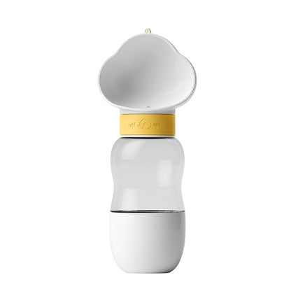 Portable Pet Water Bottle with Food Container