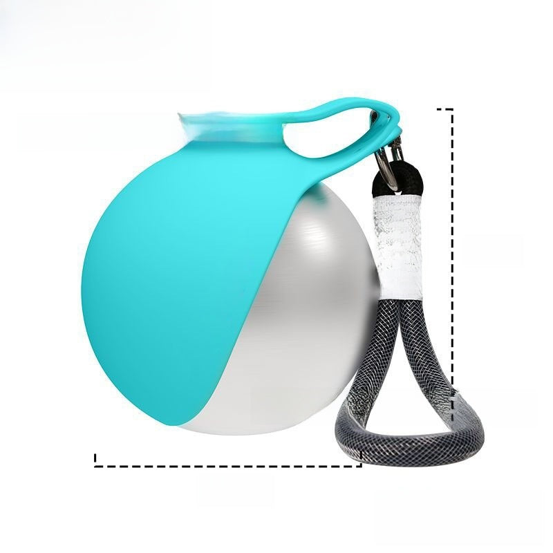 Portable Pet Water Bottle with Spherical Pendant