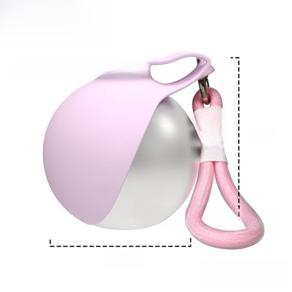 Portable Pet Water Bottle with Spherical Pendant