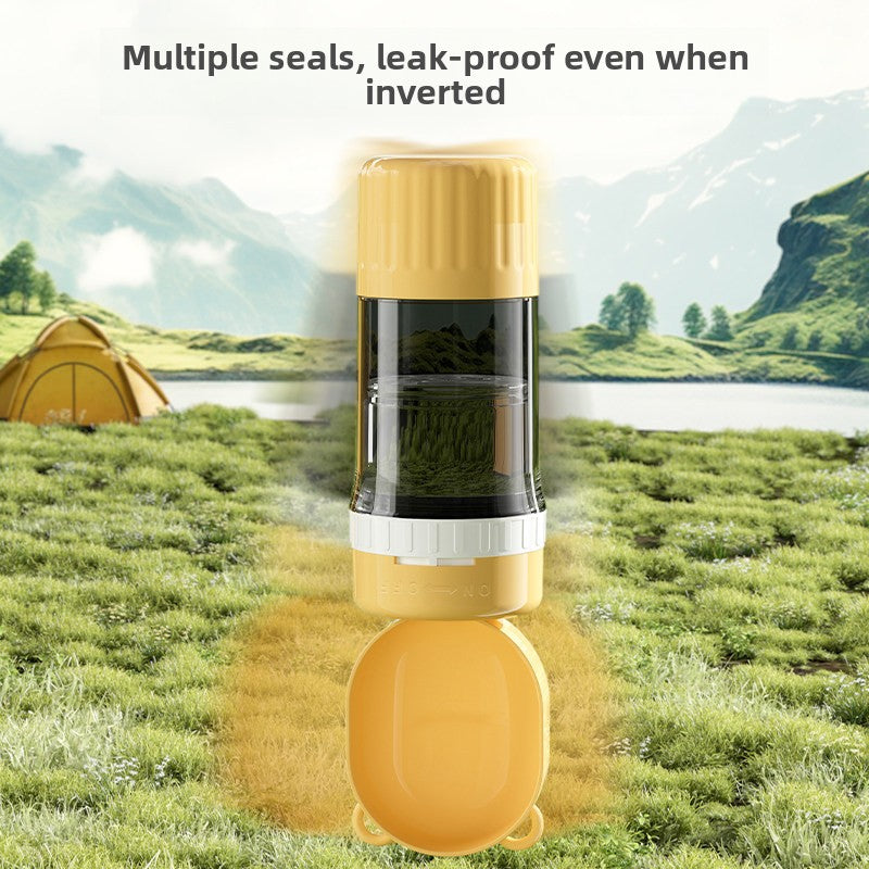Portable Pet Water Drinker Outdoor Feeding Cup