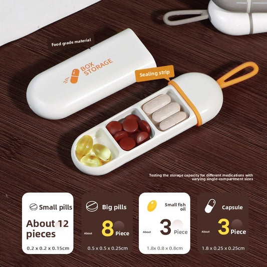 Portable pillbox storage box