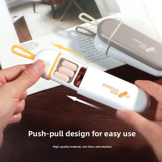 Portable pillbox storage box