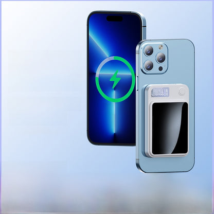 Portable power bank with magnetic wireless charging function
