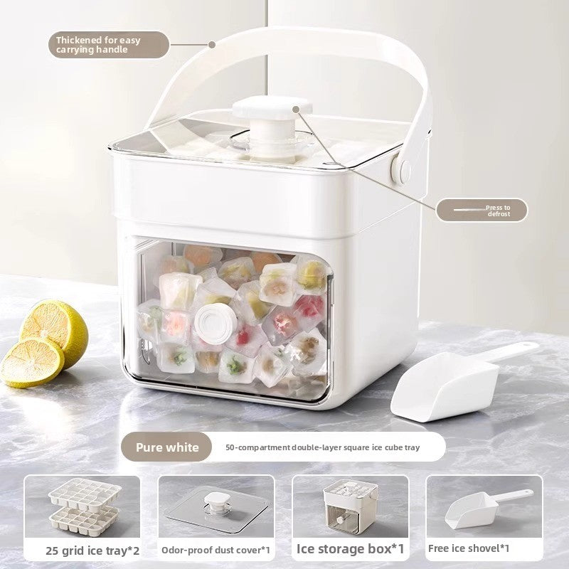 Portable Press Ice Mold with Ice Shovel