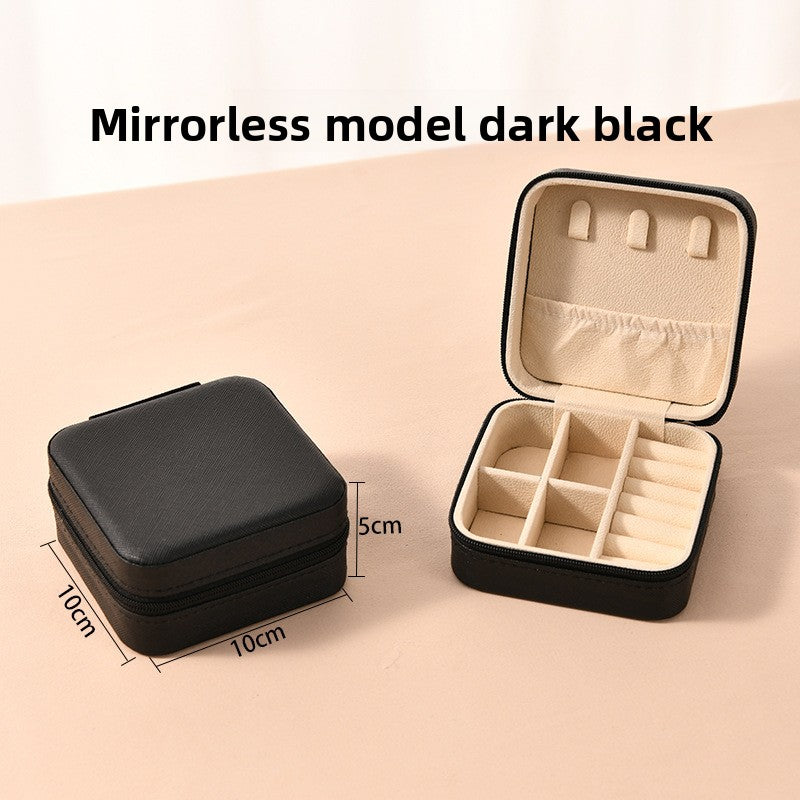Portable PU Leather Jewelry Storage Box