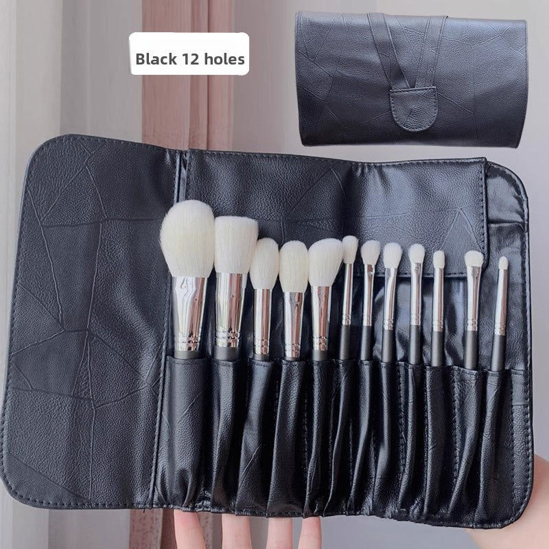 Portable PU Magnetic Closure Cosmetic Brush Storage Bag