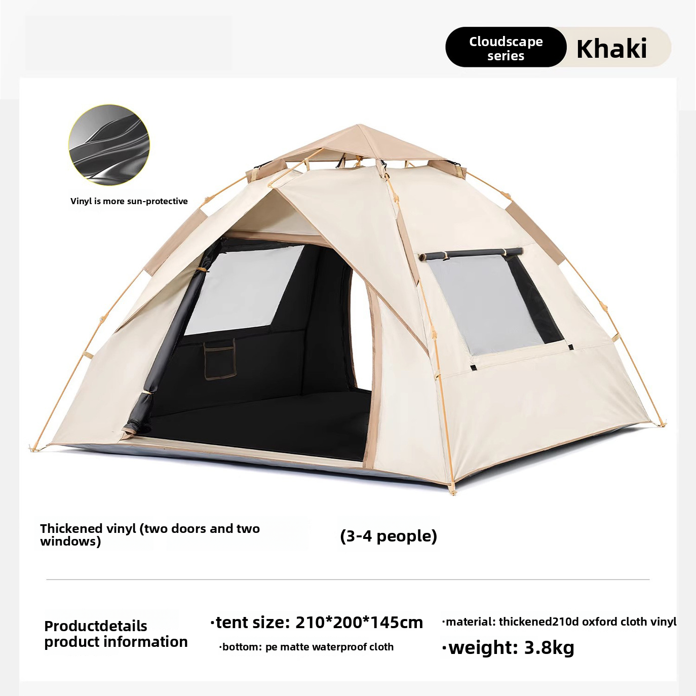 Portable Quick Open Outdoor Camping Tent
