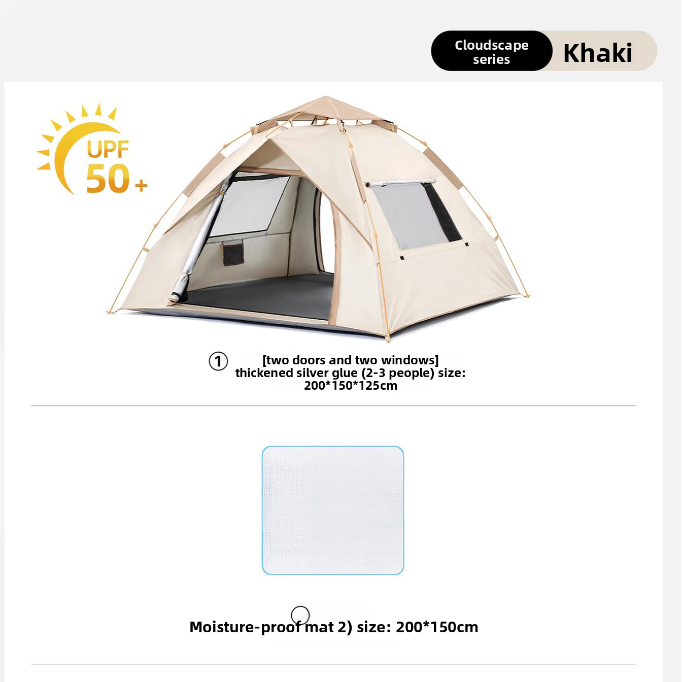 Portable Quick Open Outdoor Camping Tent